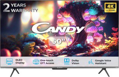 CANDY 127 cm (50 inch) Ultra HD (4K) LED Smart Google TV 2023 Edition with With Dolby Atmos & Dolby Vision  (CA50U50LED)