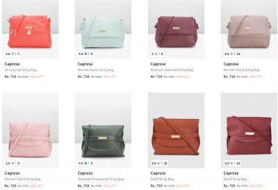 Caprese Handbags Minimum 80 Off Dealsmagnet