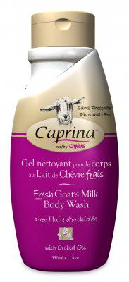 Caprina Fresh Goats Milk Body Wash with Delicate Orchid Flower Oil, 350ml