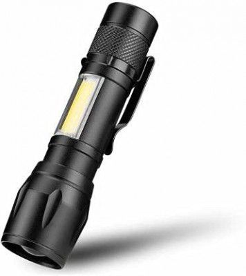 Care 4 Rechargeable Mini Zoomable LED Flashlight Torch (Black : Rechargeable)