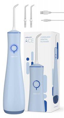 Caresmith Ace Cordless Flosser Blue | 3 Pressure Settings | IPX7 Waterproof | Power Flosser for Teeth Oral Care