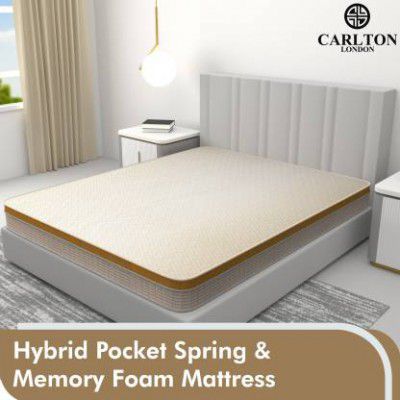 CARLTON LONDON Splendor 6 inch Single Hybrid Memory Foam and Pocket Spring Mattress 