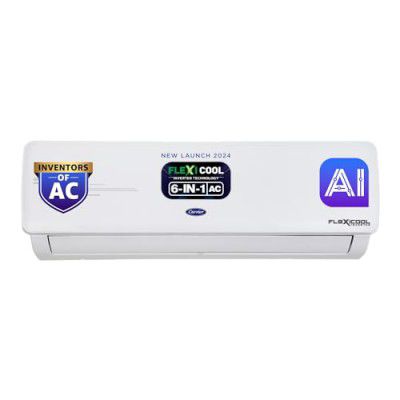 Carrier 1 Ton 3 Star AI Flexicool Inverter Split AC (2024 Model,ESTER NEO+ Exi, CAI12ER3R34F0,White)