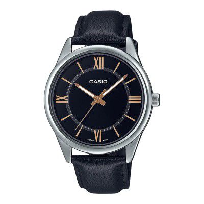 Casio Analog Black Dial Mens Watch-MTP-V005L-1B5UDF