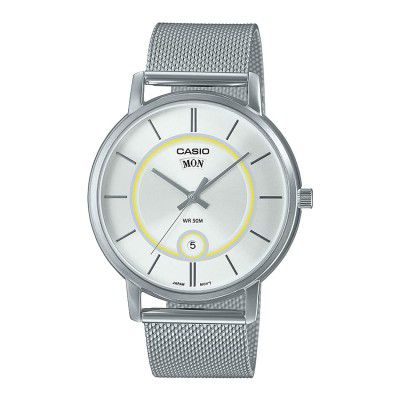 Casio Analog White Dial Men's Watch-MTP-B120M-7AVDF