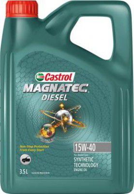 Castrol 15W-40 API SP ACEA A3/B4 Castrol MAGNATEC DIESEL| NON-STOP PROTECTION FROM EVERY START Synthetic Blend Engine Oil  (3.5 L, Pack of 1)