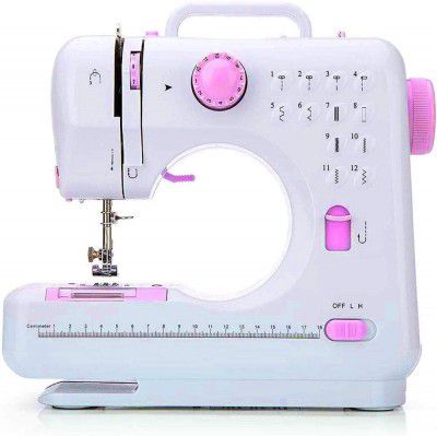 CATIVE Mini Sewing Machine For Home Tailoring Use | Mini Silai Machine | Mini Stitching With With Multicolour Threads Set