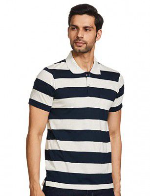 Cazibe Mens Striped Regular fit T-Shirt