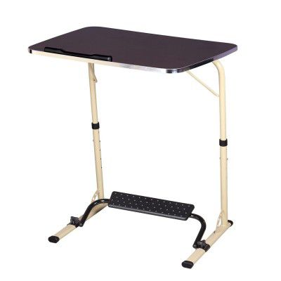 CELLBELL®- Bade XL Size Top Table Mat Finish Steel Wood 60 * 45 * 75 cm Multipurpose Laptop Table with footrest 5 Heights 3 Angles Adjustable BADE Wenge, X-Large