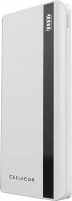 Cellecor 10000 mAh 12 W Power Bank  (White, Lithium Polymer, Fast Charging for Laptop, Mobile)