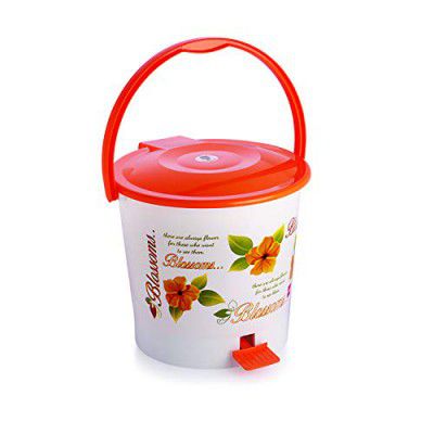 CELLO Blossom Plastic Pedal Bin 6 Liters