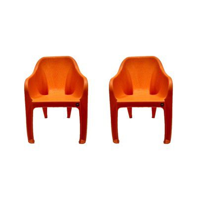 Cello Dynamo Chair Set Pack of 2 - Orange