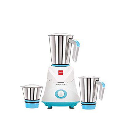 Cello Elite 500-Watt Mixer Grinder with 3 Stainless Steel Jars (Blue)