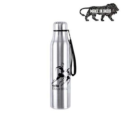 Cello Goldie Stainless Steel Water Bottle, 1000 ml, Set of 1, Silver