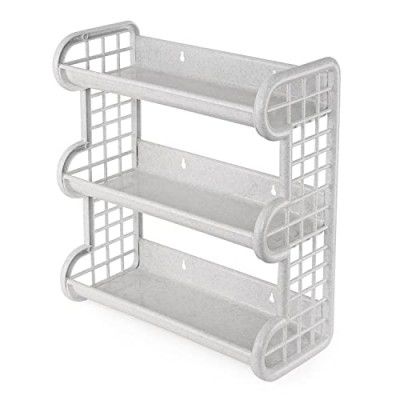 Cello Japan Plastic Storage Shelf, Granite White