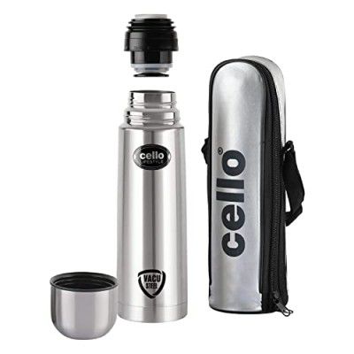 Cello Lifestyle Vacuum Insulated Flask with Thermal Jacket 1000 ml