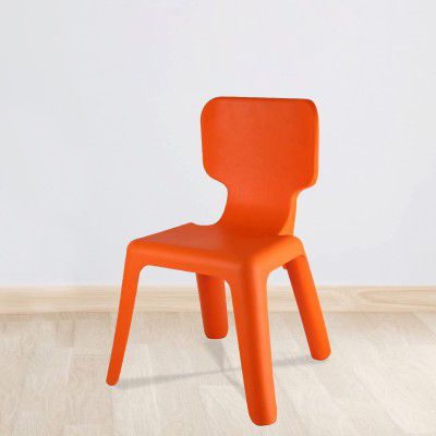 Cello Murphy Comfortable Kids Chair with Backrest | 100% Polypropylene Stackable Chairs, Orange