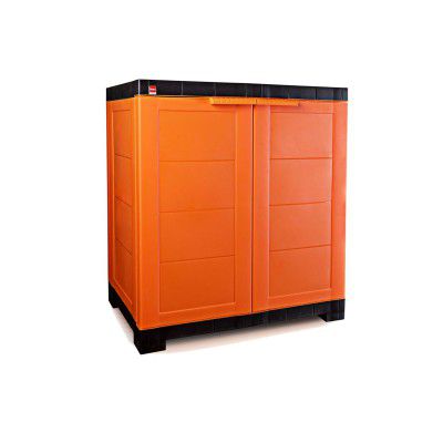 Cello Novelty Compact Plastic 2-Door Cupboard with Shelf