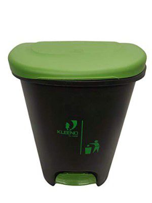 Cello Plastic Pedal Step-On Garbage Dustbin 50 Ltr, Black-Green