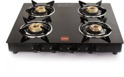 Cello Prima Gas Stove 4 Burner Glass  