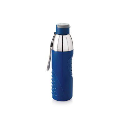 Cello Puro Gliss Insulated Plastic Water Bottle 600 ml (Blue)