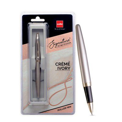 Cello Signature Creme Ivory Roller Pen | Premium metal pen