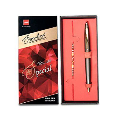 Cello Signature Rakshabandhan Pen Set | Pack Of Rakhi & Pen