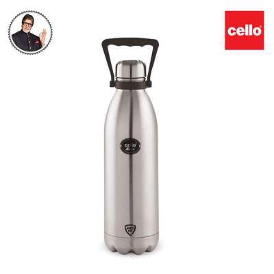 Cello Swift Stainless Steel Flask, Double walled, 1500 ml, Silver