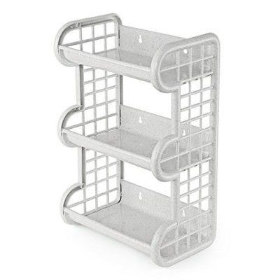 Cello Tokyo Plastic Storage Shelf, Granite White