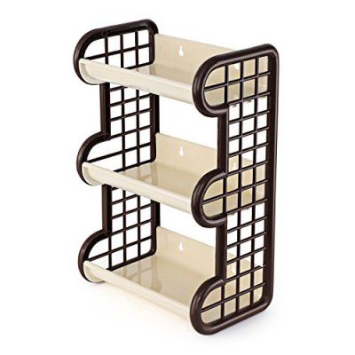 Cello Tokyo Plastic Storage Shelf, Ivory Brown