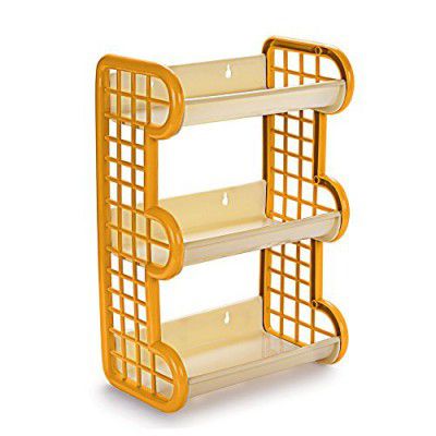 Cello Tokyo Plastic Storage Shelf, Ivory Yellow