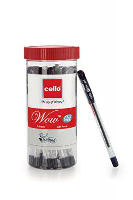 Cello Wow Blue Gel Pen Jar of 20 Units