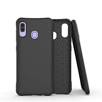 Cellshell Soft Silicone Matte Pudding Shockproof TPU Jelly Case for Samsung Galaxy A70 - Black