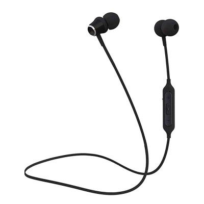 Celly Magnetic in-Ear Bluetooth 5 Wireless Headset, Ergonomic Design, Tangle-Free Cord, Immersive Sound Experience with Extra Bass, Passive Noise Cancelling Earphones with Mic (Black) (INDBHSTEREO2BK)