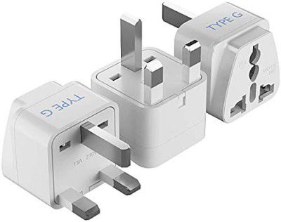 Ceptics UK Adapter for Indian Pins, India to UAE, Hong Kong, Dubai, UK Adapter Plug