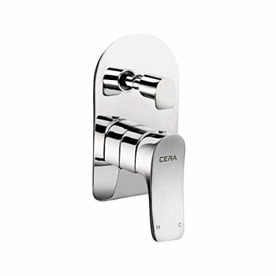 Cera Perla F1012721 Brass Single Lever Exposed Part of Concealed Diverter (Silver)