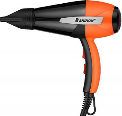 CETC Shinon SH - 8121 Drop Impact Resistant Professional Hair Dryer 1200 watt cool & Hot air - Orange & Black