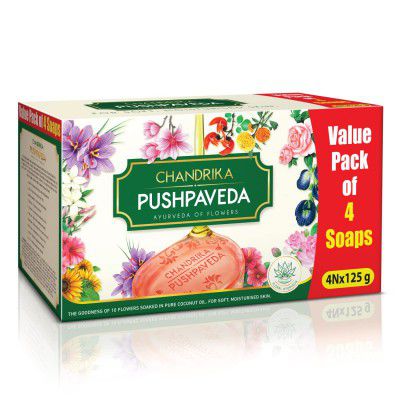 Chandrika Pushpaveda Soap 125g x 4