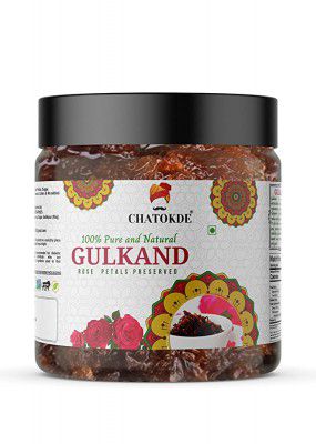 CHATOKDE Natural Himalayan Gulkand - Rose Petal Jam 400g [JAR Pack]