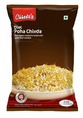 Chhedas Diet Poha Chivda - Crispy Poha Chivda with Sev (350g Pack of 1)