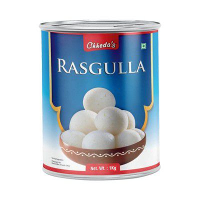 Chheda's - Rasgulla - Indian Sweets - Tin Sweets - Festive Gift Pack - 1000 Gm Pack of 1