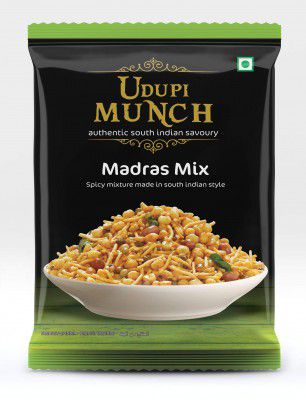 Chhedas - Udupi Munch Madras Mix - Spicy Mixture Made in South Indian Style - 350 Gm Pack of 1