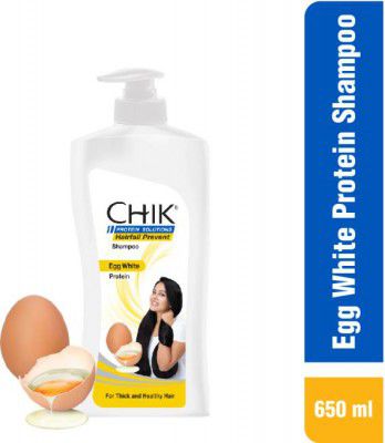 Chik Protein Solutions Hair Fall Prevent Shampoo, With Egg White Protein  (650 ml)