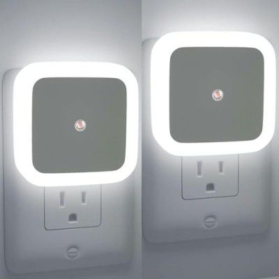 Chillyfit 2 Pack Night Lamp Sensor Light for Bedroom Bed Side Home | Smart Automatic ONOFF Dim LED Lights