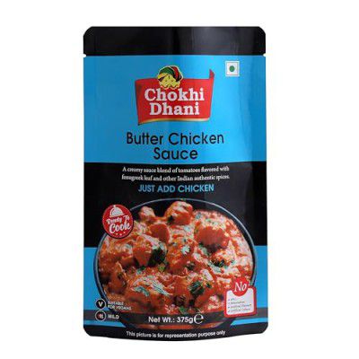 Chokhi Dhani Butter Chicken Sauce | (Pack of 2, 375g each)