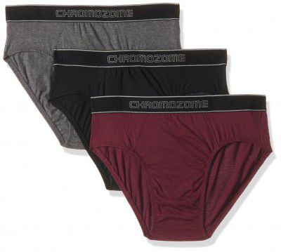 Chromozome Men Cotton Brief (Pack of 3)