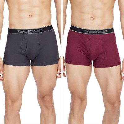 Chromozome Men's Cotton Modern Regular Fit Trunk (Pack of 2) (TD 514_Assorted_XL)