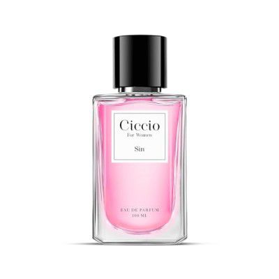 Ciccio Luxury Sin Eau De Perfume for Women with Grapefruit, Bergamot, Ginger, Apple, Cinnamon, Patchouli, and Vanilla |Premium Long Lasting Luxury Fragrance Scent|Perfect Perfume for Summer, 100ml