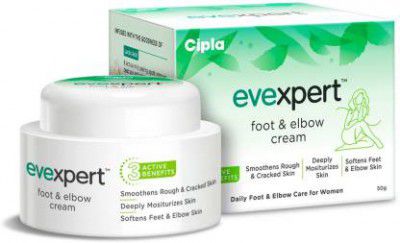 Cipla Evexpert Foot and Elbow Cream with Goodness of Turmeric and Menthol (50 g, Set of 1)