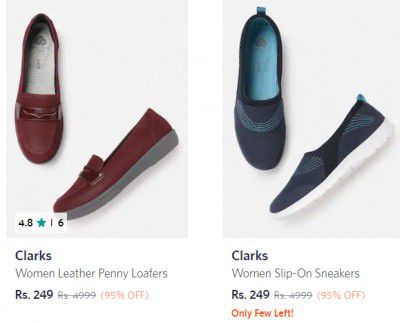 Clarks Casual Womens Shoes Upto 95% Off